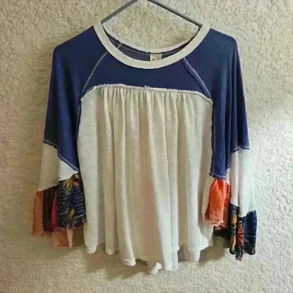 We the Free People Friday Night Fever Top Womens Size XS Oversized Boho Festival - Picture 11 of 15